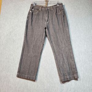 PJ Mark Jeans Mens 34X32 Gray Premium Denim Orange Tab Straight Leg Outdoor Vtg